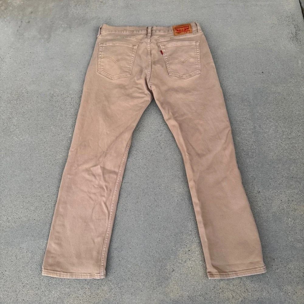 Levi's 514 Straight Fit Khaki Tan Pants Men 36x32‎